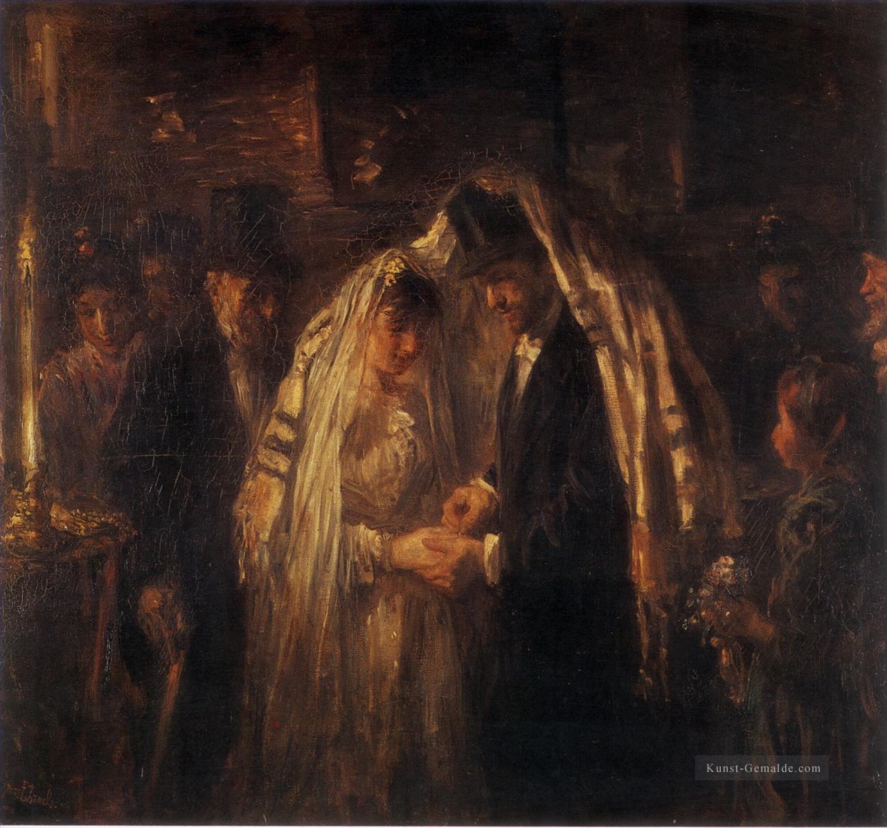 Eine jüdische Hochzeit 1903 jüdisch Ölgemälde